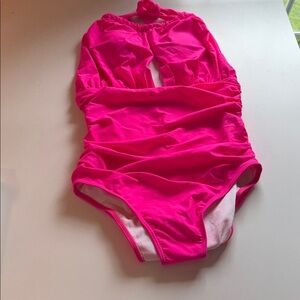 Hot Pink One Piece Swimsuit